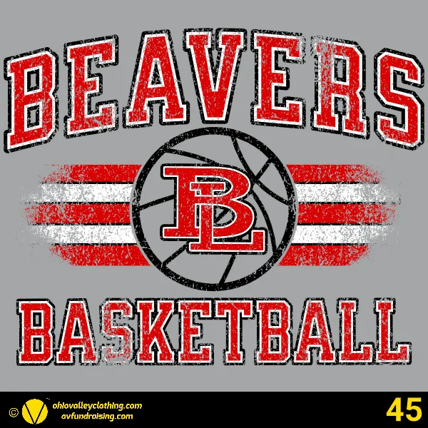 Beaver Local Boys Basketball 2024-2025 Design 45