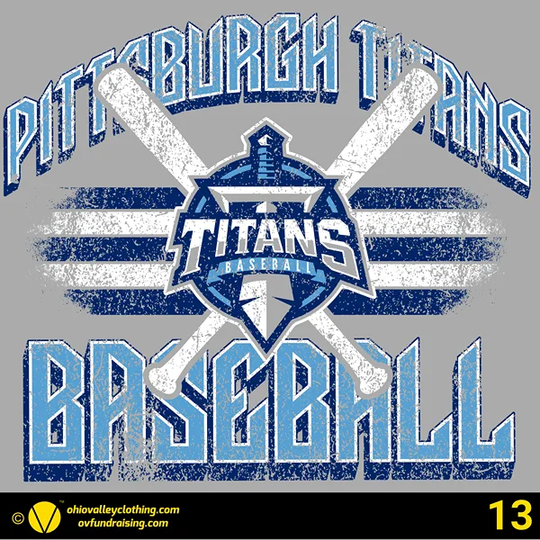 Pittsburgh Titans Baseball 2024 Design 13