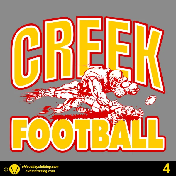 Indian Creek Middle School Football 2024 Design 04