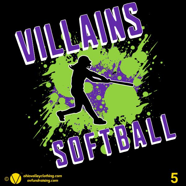 Villains Softball 2024 Fundraising Sample Designs Villains Softball 2024 Design 05
