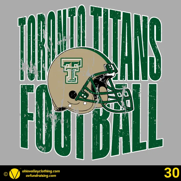 Toronto Titans Youth Football & Cheer 2026 Design 30