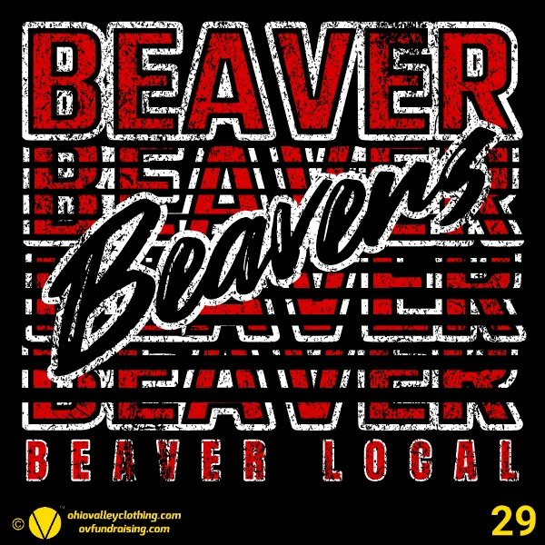 Beaver Local Red Pride Band Boosters 2024 Design 29