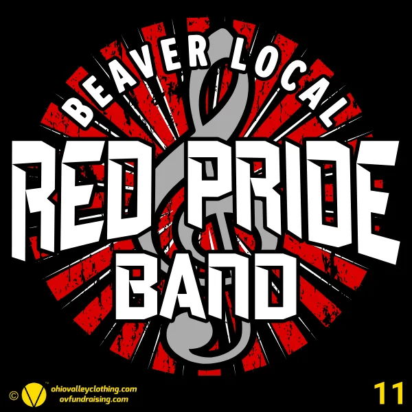 Beaver Local Red Pride Band Boosters 2026 Design 11