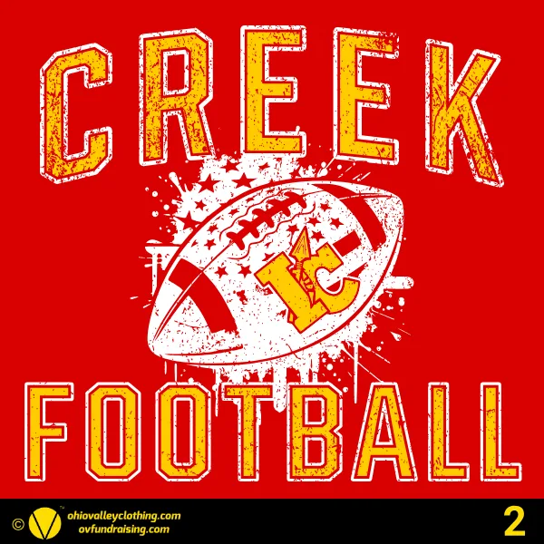 Indian Creek Middle School Football 2024 Design 02