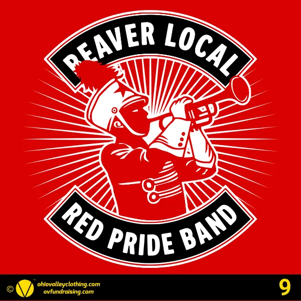 Beaver Local Red Pride Band Boosters 2026 Design 09