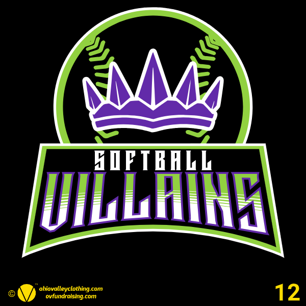 Villains Softball 2024 Fundraising Sample Designs Villains Softball 2024 Design 12