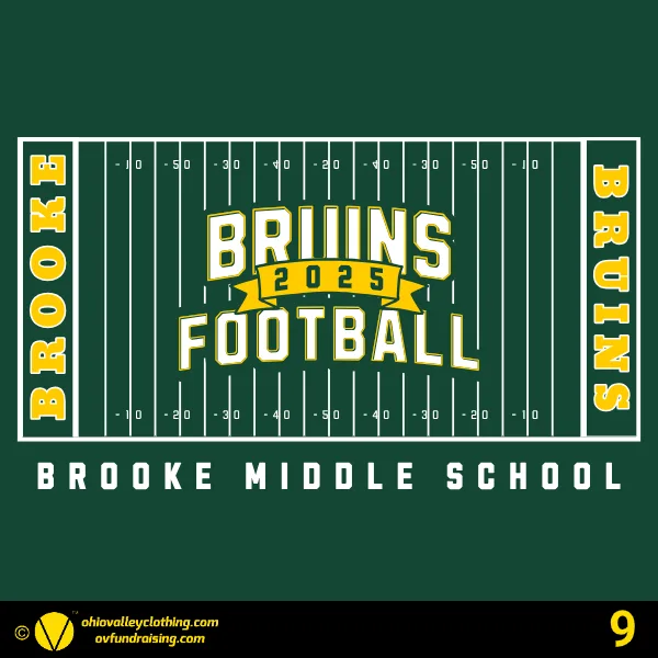 Brooke Middle School Football 2025 Design 09