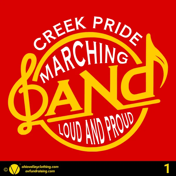 Indian Creek Marching Band 2024 Design 01