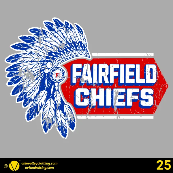 Fairfield Chiefs Baseball 2026 Design 25