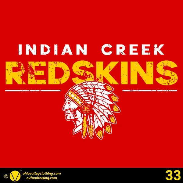 Indian Creek Middle School Football & Cheer 2025 Design 33