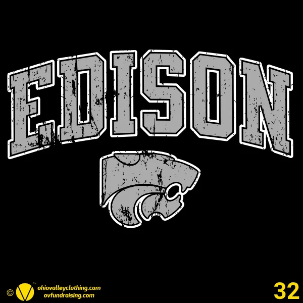 Edison Jr. Wildcats Football 2025 Design 32