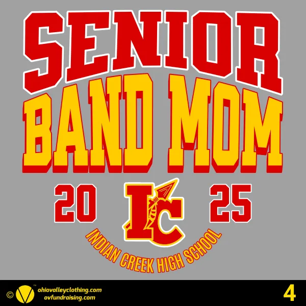 Indian Creek Senior Band Parent Shirts 2024 Design 04