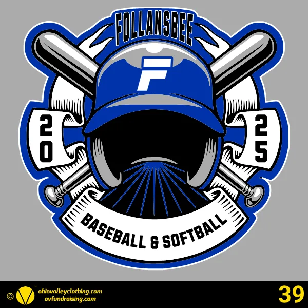 Follansbee Baseball & Softball Association 2025 Design 39