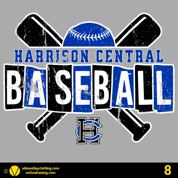 Harrison Central Youth Baseball Association 2025 Design 08