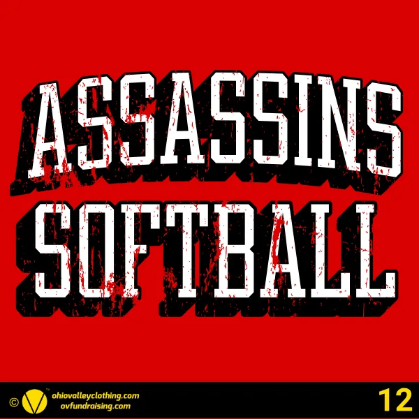 Assassins Softball Spring 2026 Design 12
