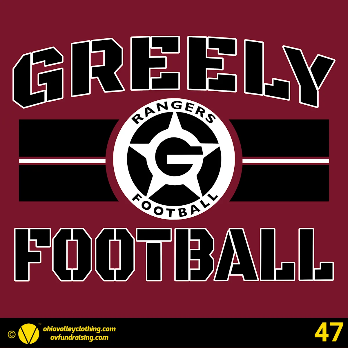 Greely Rangers Football 2026 Design 47