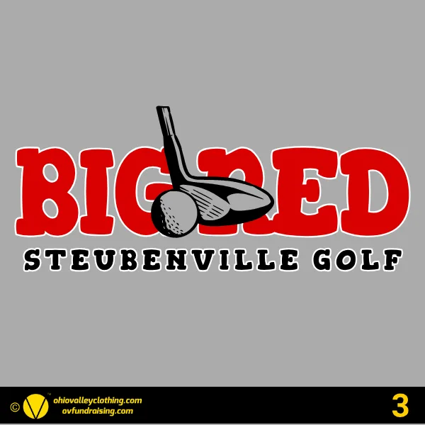 Steubenville Big Red Golf 2026 Design 03