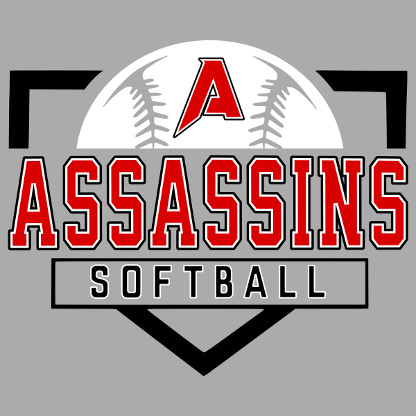 Assassins Softball 2025 logo