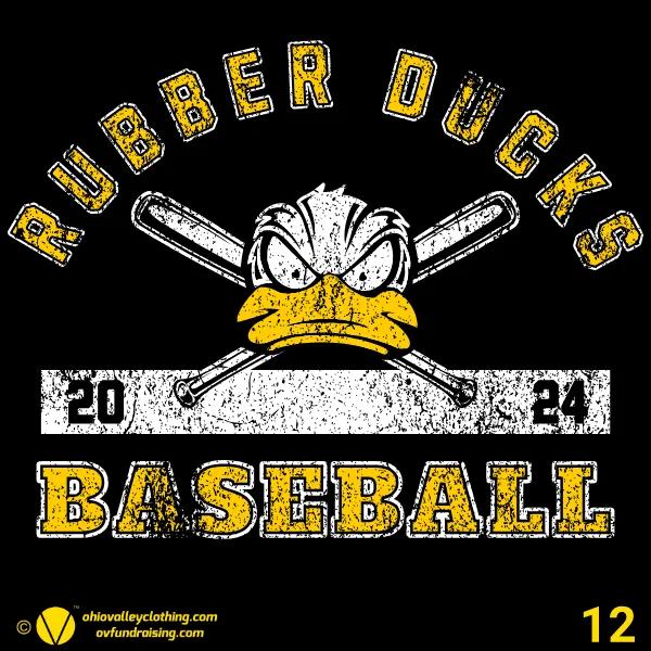 Rubber Ducks Baseball 2024 Design 12