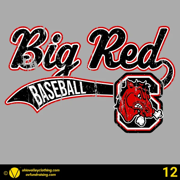 Steubenville Big Red Baseball 2026 - Design 12