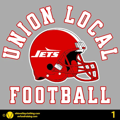 Union Local Little Jets Football 2026 Fundraising Sample Designs