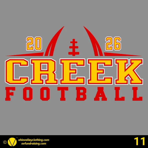Indian Creek Football Boosters 2026 Design 11