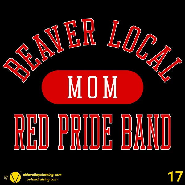 Beaver Local Red Pride Band Boosters 2026 Design 17