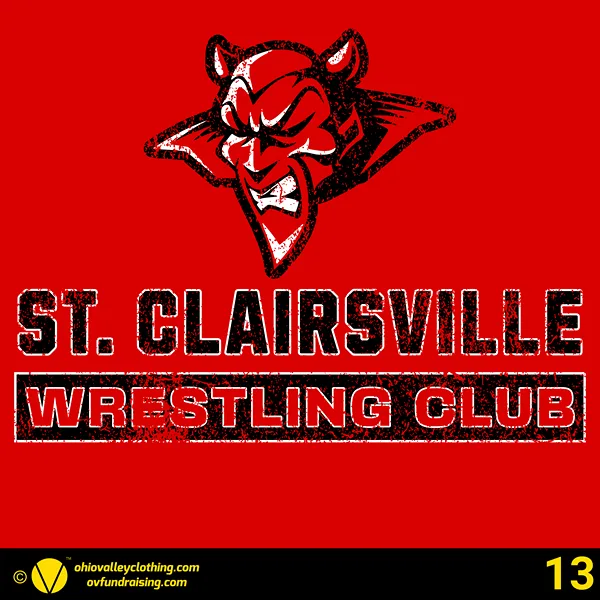 St. Clairsville Wrestling Club 2024-2025 Design 13