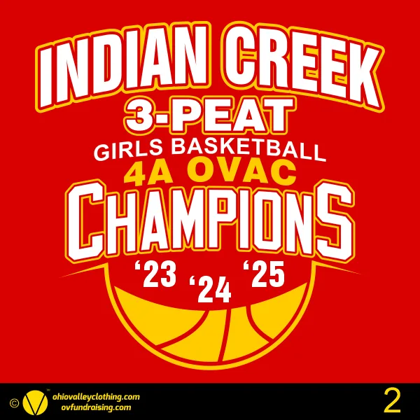 Indian Creek Girls Basketball 2025 4A OVAC Champions 001-2