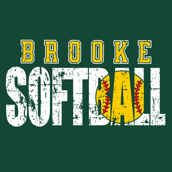 Brooke Middle School Softball 2025 logo