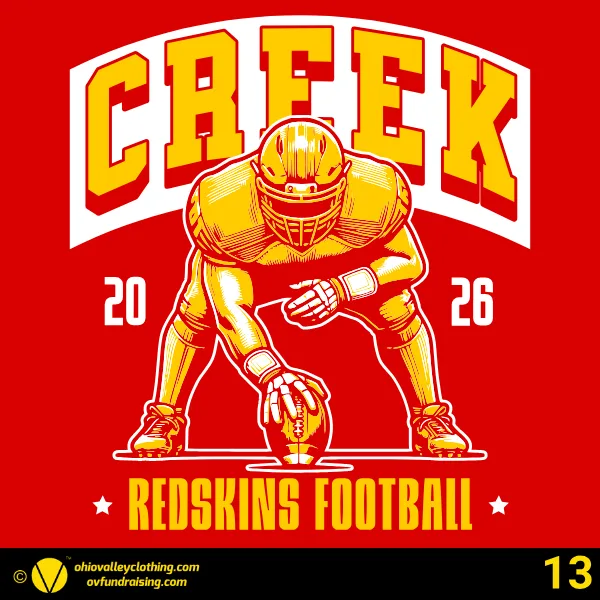 Indian Creek Football Boosters 2026 Design 13