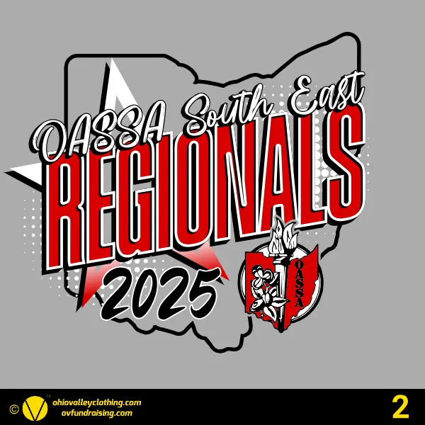 OASSA South East Cheer Regionals 2025 Design 02