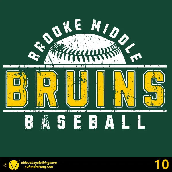Brooke Middle School Baseball 2025 Design 10