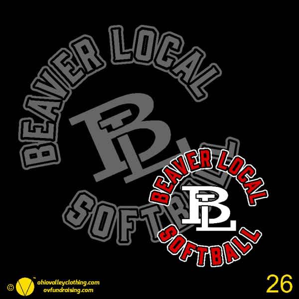 Beaver Local Softball Sample Designs 2024 Beaver Local Softball 2024 Design 26