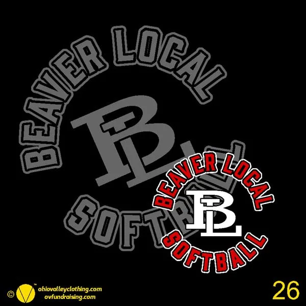 Beaver Local Softball 2024 Design 26