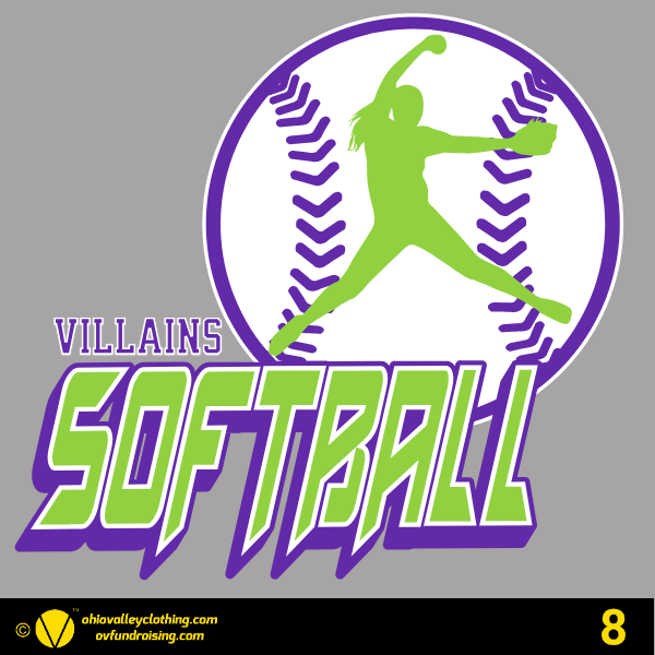 Villains Softball 2024 Fundraising Sample Designs Villains Softball 2024 Design 08
