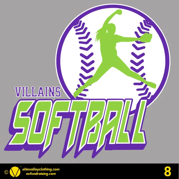 Villains Softball 2024 Design 08