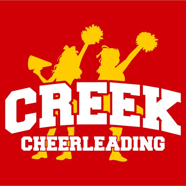Creek Youth Cheerleaders 2023 logo