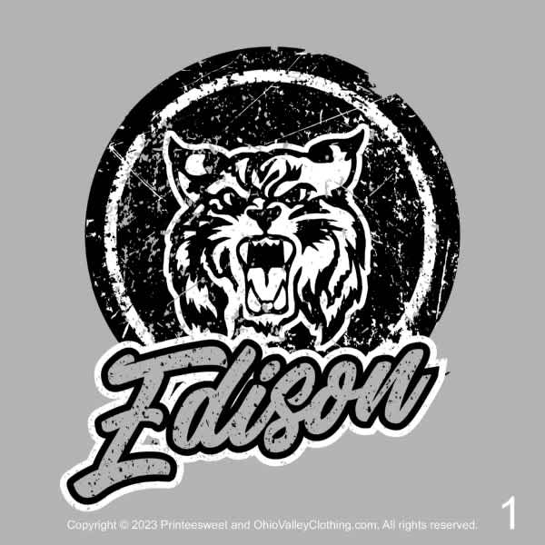 Edison Jr. Wildcats Football 2023 Sample Designs