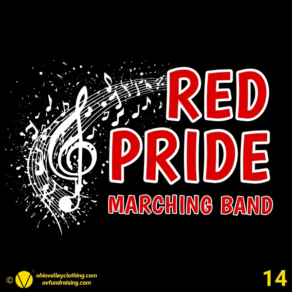 Beaver Local Red Pride Band Boosters 2024 Design 14