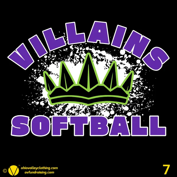 Villains Softball Designs Fall 2024 Design 07