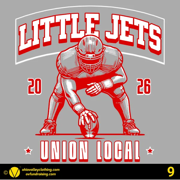 Union Local Little Jets Football 2026 Design 09