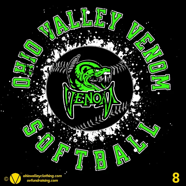 Ohio Valley Venom Softball 2024-2025 Design 08