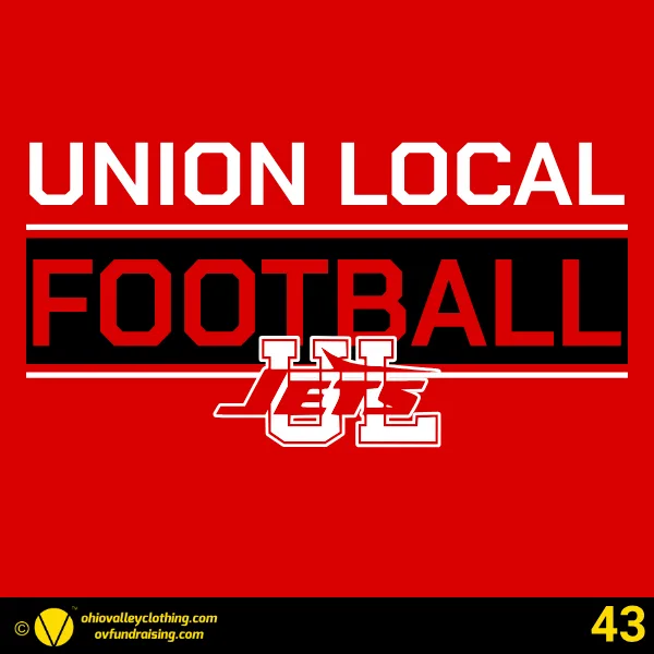 Union Local Little Jets Football 2026 Design 43