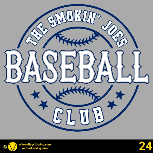 The Smokin' Joes Baseball Club Fall 2024 Design 24