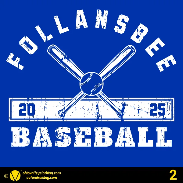 Follansbee Baseball & Softball Association 2025 Design 02