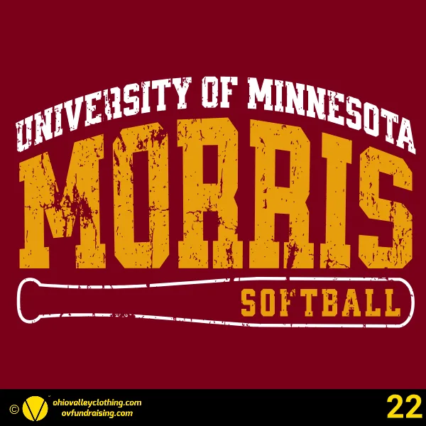 University of Minnesota Morris Softball 2026 Design 22