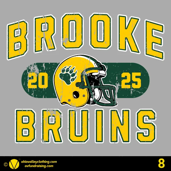 Brooke Middle School Football 2025 Design 08