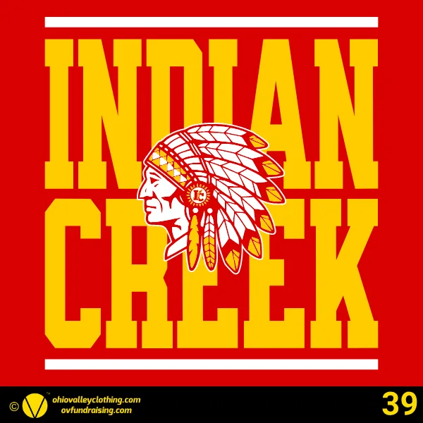 Indian Creek Football Boosters 2026 Design 39