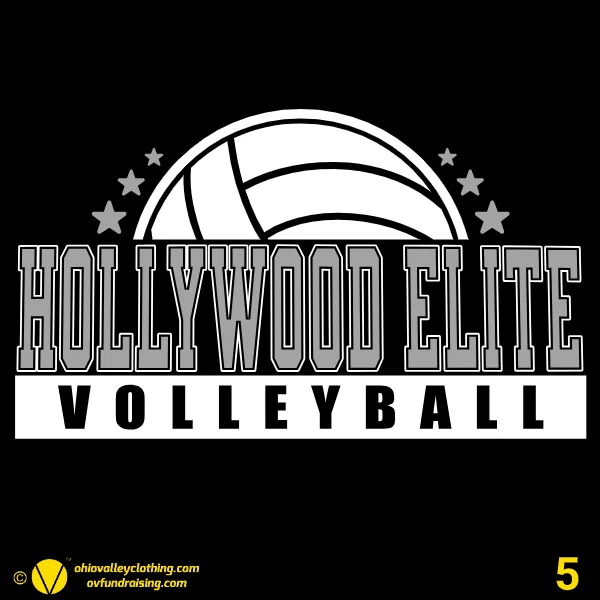 Hollywood Elite Volleyball Team Shirts 2024 Design 05